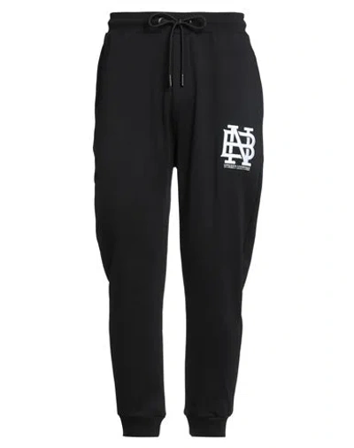But Not Man Pants Black Size L Cotton, Elastane