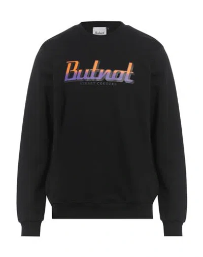 But Not Man Sweatshirt Black Size Xxl Cotton, Elastane