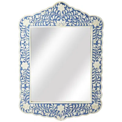 Butler Constantino Blue Bone Inlay 20" X 28" Wall Mirror