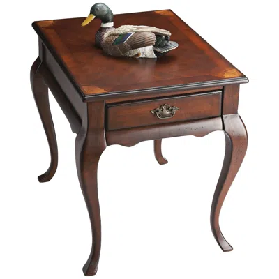 Butler Jackson 21" Wide Cherry Finish Traditional End Table In Brown