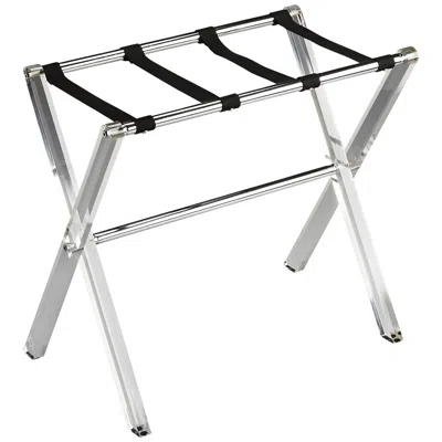 Butler Loft Crystal Clear Acrylic Folding Luggage Rack