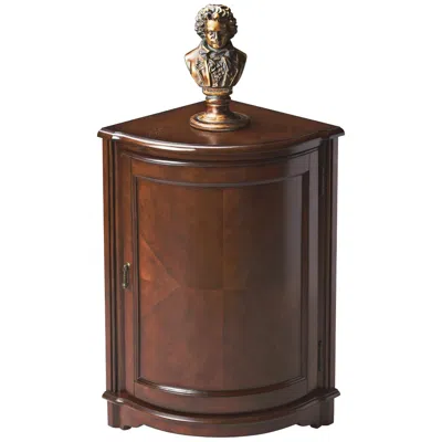 Butler Madison 20" Wide Cherry Finish Corner Cabinet Table