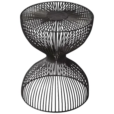 Butler Nicholas 14"w Open Hourglass Iron Cage Bunching Table