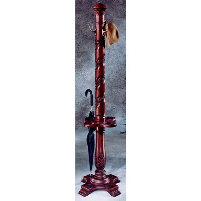 Butler Plantation Cherry  70" High Costumer In Brown