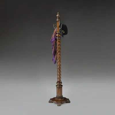 Butler Plantation Cherry Costumer Hand-carved Coat Rack