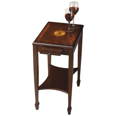 Butler Plantation Cherry Pull Tray Side Table