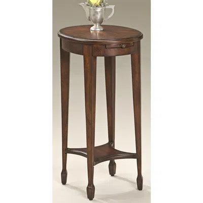 Butler Plantation Cherry Pull-out Shelf 26" High Accent Table