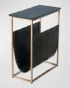 BUTLER SPECIALTY CO EDIE LEATHER SIDE TABLE