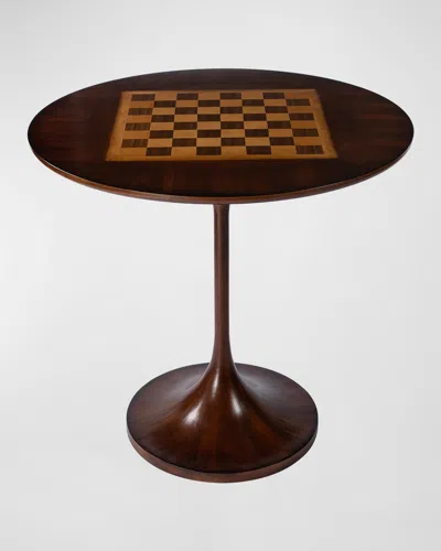 Butler Specialty Co Francis Round Game Table In Brown
