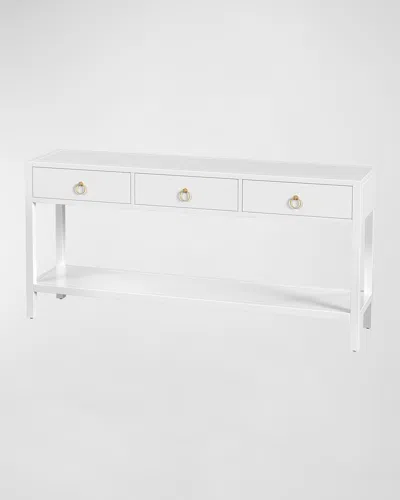 Butler Specialty Co Lark 3-drawer Console Table In White