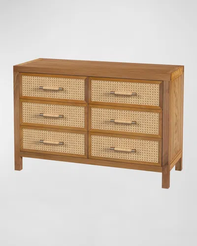 Butler Specialty Co Mesa Rattan 6-drawer Dresser In Brown
