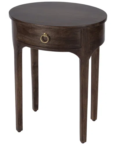 Butler Specialty Company Alinia 1 Drawer End Table In Brown