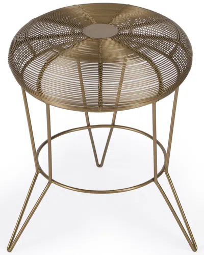 Butler Specialty Company Allen Decorative Wire Accent Table In Gold