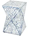 Butler Specialty Company Anais And Bone Inlay Accent Table In Blue