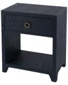 Butler Specialty Company Bar Harbor Raffia Nightstand In Blue