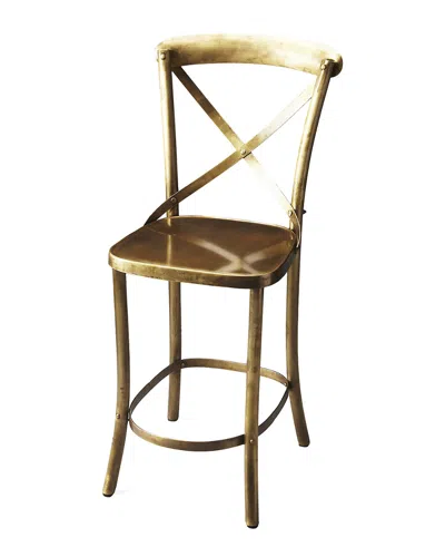 Butler Specialty Company Butler Specialty Bennington Antique Gold Bar Stool