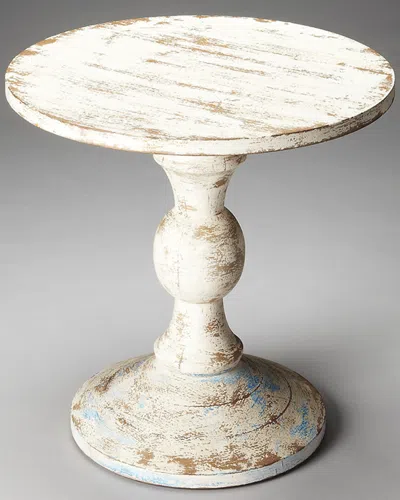Butler Specialty Company Butler Specialty Artifacts Pedestal Table In White