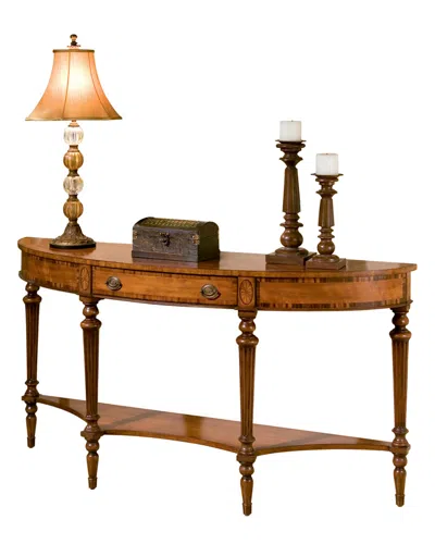 Butler Specialty Company Butler Specialty Connoisseur's Demilune Console In Brown