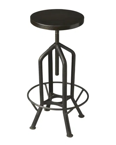 Butler Specialty Company Butler Specialty Industrial Chic Revolving Bar Stool In Brown