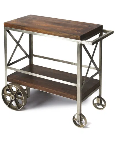 Butler Specialty Company Butler Specialty Merrill Metal & Wood Trolley Server In Brown