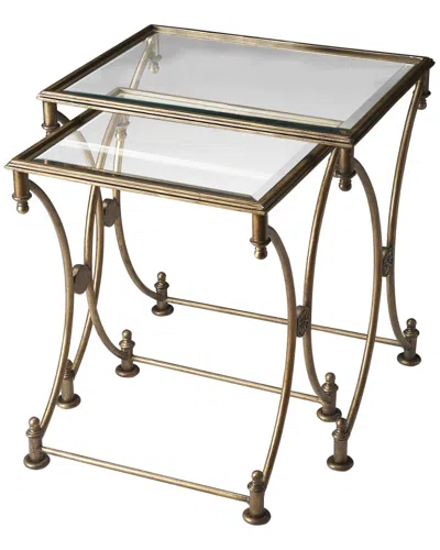 Butler Specialty Company Butler Specialty Metalworks Nesting Tables In Gold