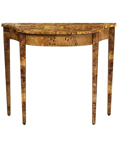 Butler Specialty Company Chester Traditional Burl 36in Console Table In Brown