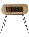 Butler Specialty Company Coralitta Rattan End Table In Brown