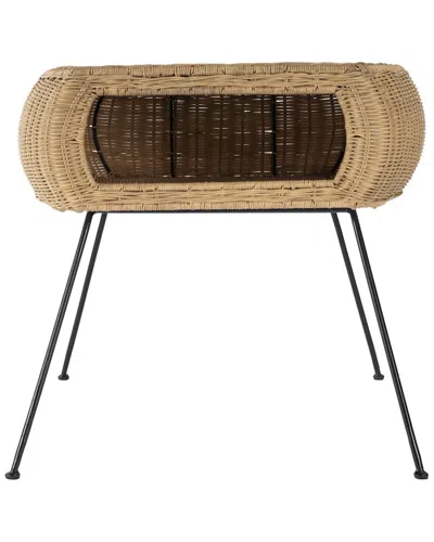 Butler Specialty Company Coralitta Rattan End Table In Brown