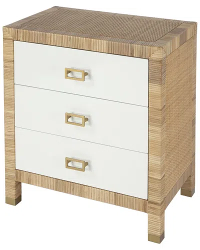 Butler Specialty Company Corfu 3 Drawer Natural Raffia Chest In Multi