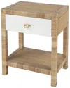 Butler Specialty Company Corfu Natural Raffia Nightstand In Multi