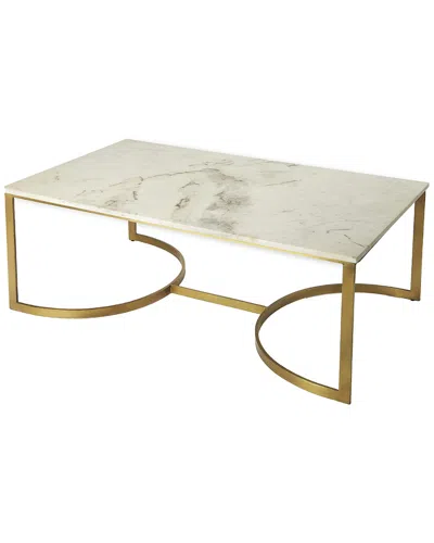 Butler Specialty Company Corsini Marble & Metal Coffee Table