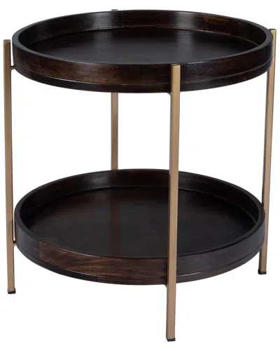 Butler Specialty Company Damirra Wood & Metal Accent Table In Brown