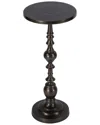 Butler Specialty Company Darien Round Bronze Pedestal End Table In Bronze