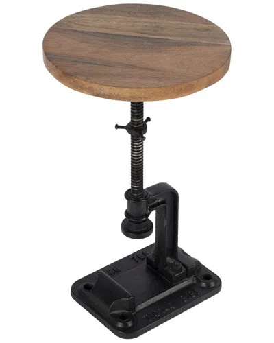 Butler Specialty Company Ellis Adjustable Pedestal Side Table In Metallic