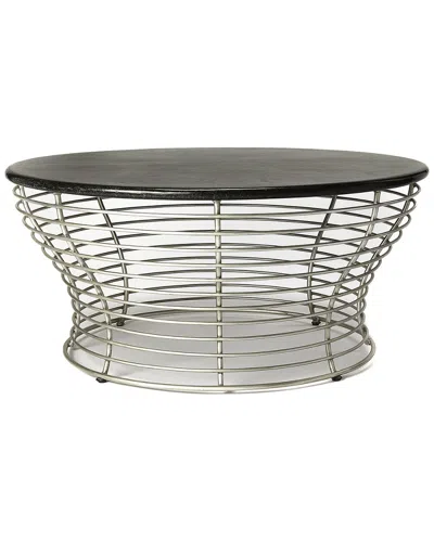 Butler Specialty Company Fleming Fossil Stone & Metal Coffee Table