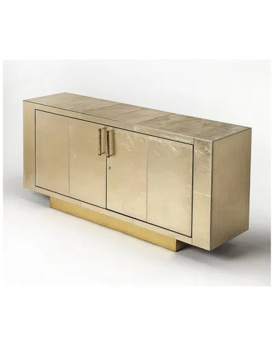 Butler Specialty Company Francois Gold Leather Buffet In Brown