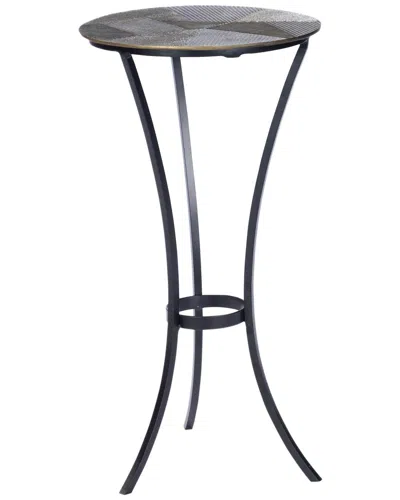 Butler Specialty Company Gaston Round Metal Accent Table In Gold