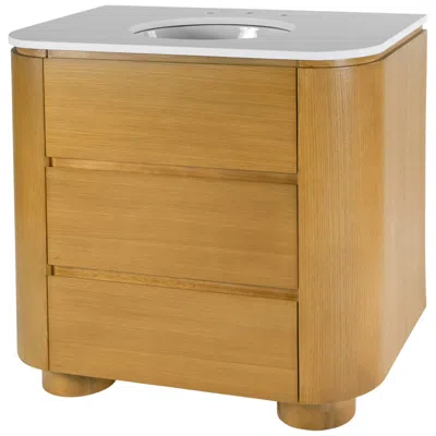 Butler Specialty Company Genoa 36 In. W Quartz Bathroom Vanity, Light Brown