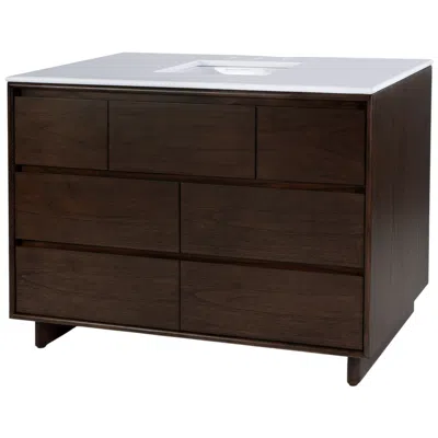 Butler Specialty Company Halmstad 48 In. W 6 Drawer Vanity Set, Brown