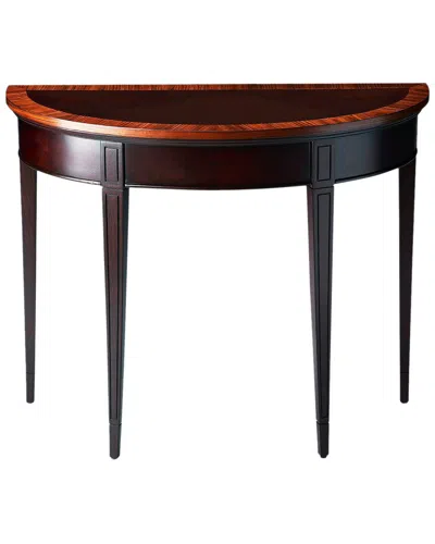 Butler Specialty Company Hampton Nouveau Demilune Console Table In Brown