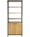 Butler Specialty Company Hans Open & Closed Etagere Bookcase In Natural