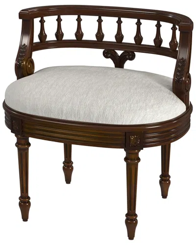 Butler Specialty Company Hathaway Upholstered 22.5in Vanity Seat In Brown