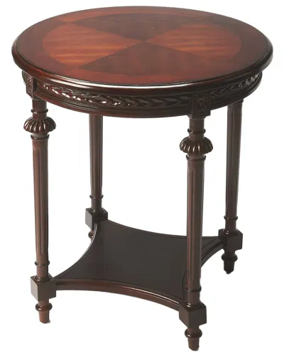 Butler Specialty Company Hellinger Round End Table In Brown