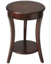 Butler Specialty Company Holdin Round 18in Accent Table In Brown