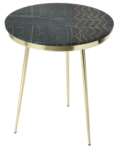 Butler Specialty Company Hollings Green Marble & Brass Side Table