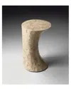 Butler Specialty Company Jaxon Oval Fossil Stone Side Table