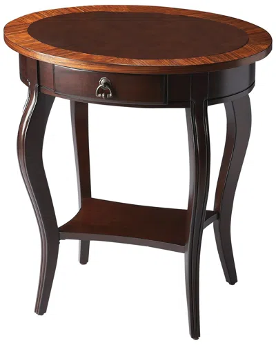 Butler Specialty Company Jeanette Nouveau Oval Accent Table In Brown