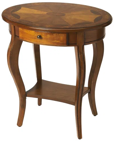 Butler Specialty Company Jeanette Oval Accent Table In Brown