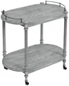 Butler Specialty Company Kathleen 2 Tier Bar Cart In Grey