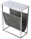 Butler Specialty Company Koler Marble & Leather Magazine Table In White